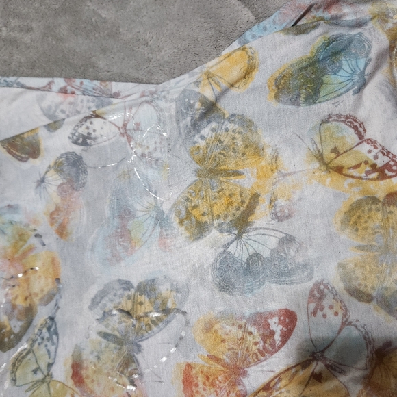 Lane Bryant- Women's(18/20) Sleeveless Butterfly Laced Back Top - Picture 3 of 6